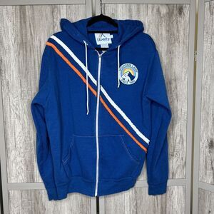 Liberty Clothing Unisex Hoodie Blue Color Full Zip Outdoor Hiking Size L